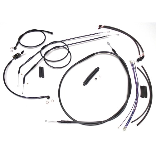 XR OE Style Black w/Black Fittings Handlebar Kit 14" - 16" Apes