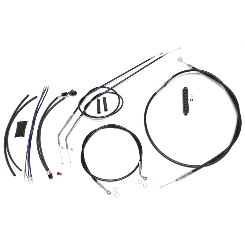 XR OE Style Black w/Chrome Fittings Handlebar Kit 12" - 14" Apes