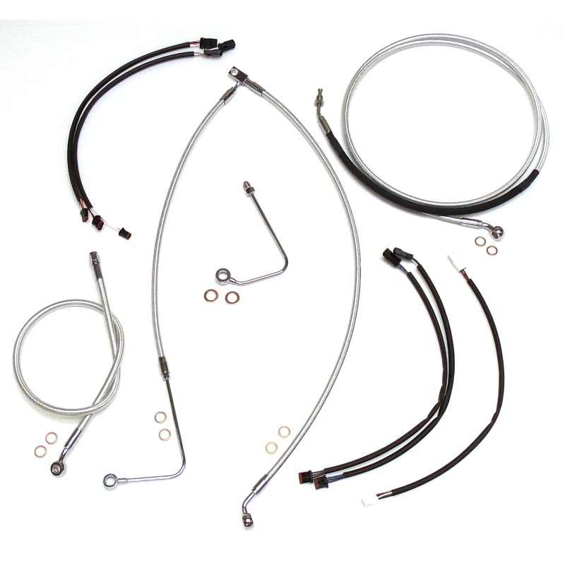 Sterling Chromite II Softail Designer Handlebar Installation Kit 12"-14" Apes