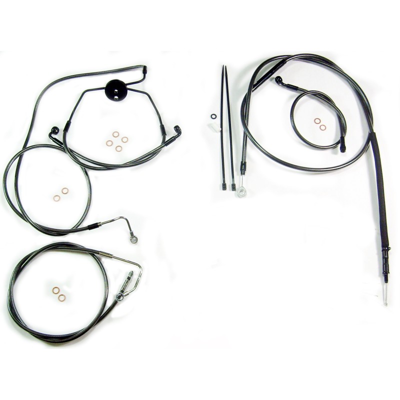 Black Pearl Touring Handlebar Installation Kit 10" Bars