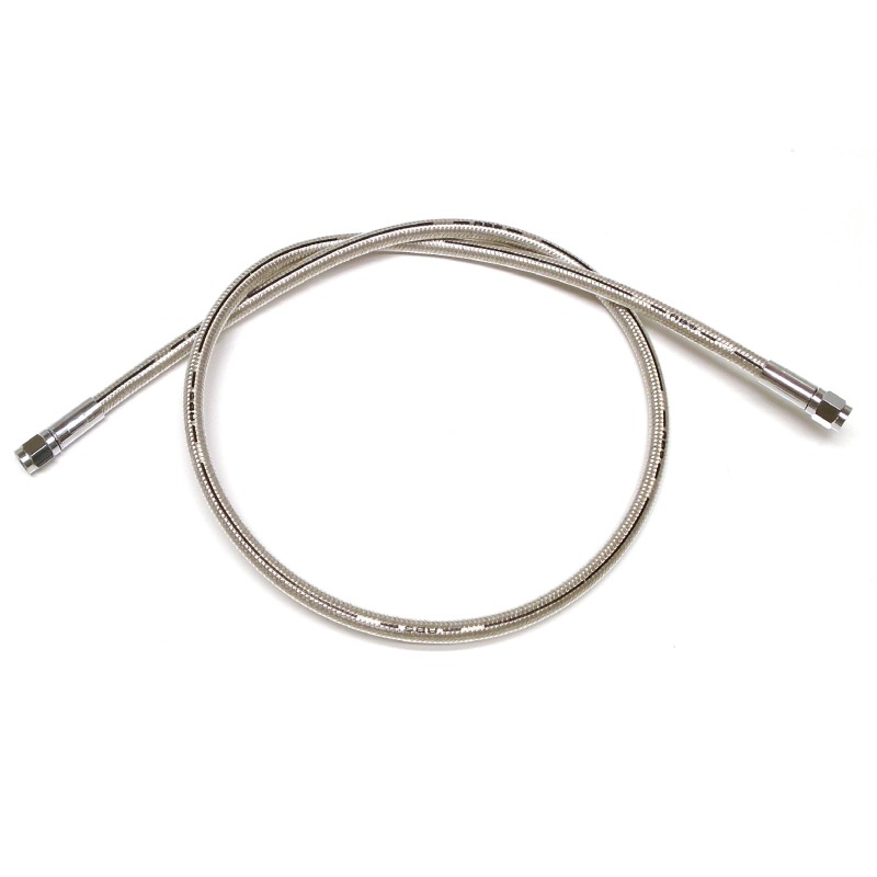 Polished Stainless Braided 15" ABS Universal DOT Brake Line