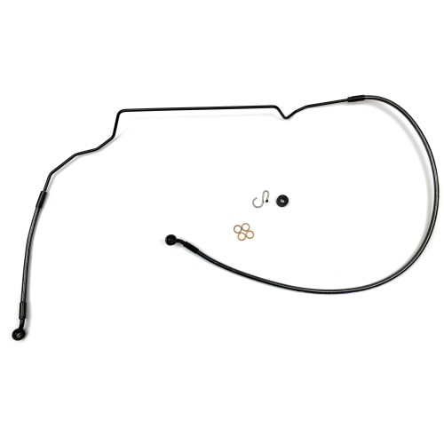 Black Pearl Indian Scout ABS DOT Lower Brake Line