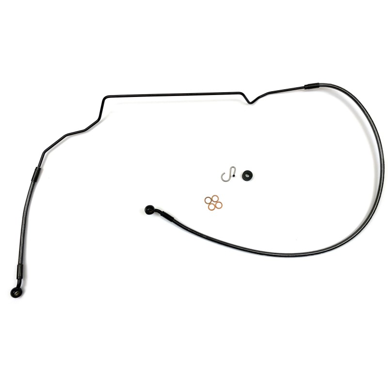 Black Pearl Indian Scout ABS DOT Lower Brake Line