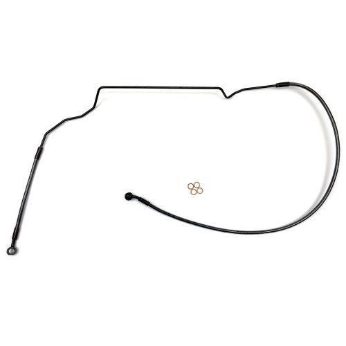 Black Pearl Indian ABS DOT Upper Brake Line