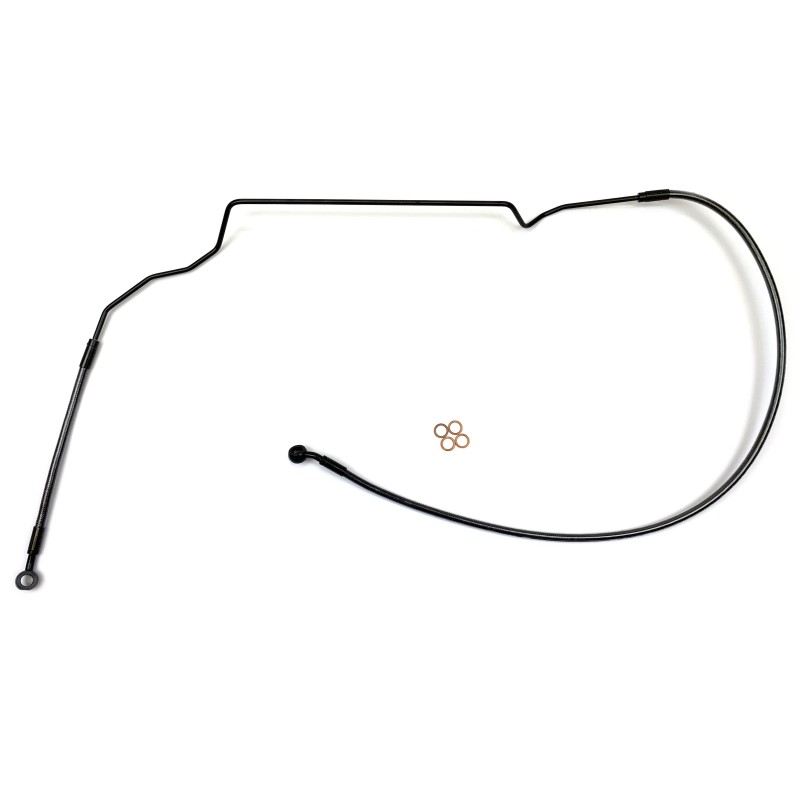 Black Pearl Indian ABS DOT Upper Brake Line