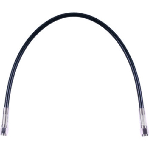 15" XR Universal Brake Line Black w Chrome Fittings