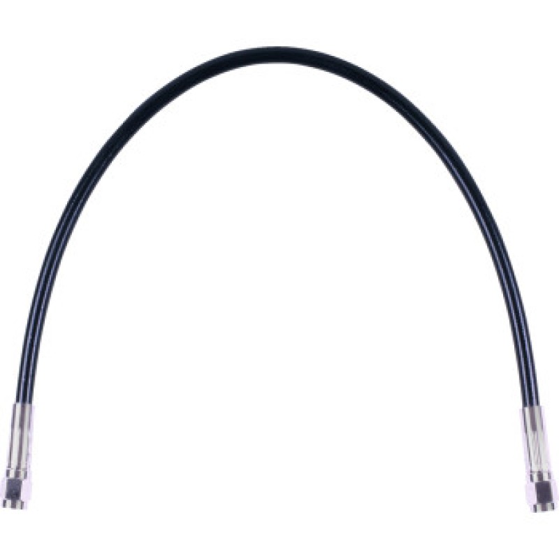 15" XR Universal Brake Line Black w Chrome Fittings