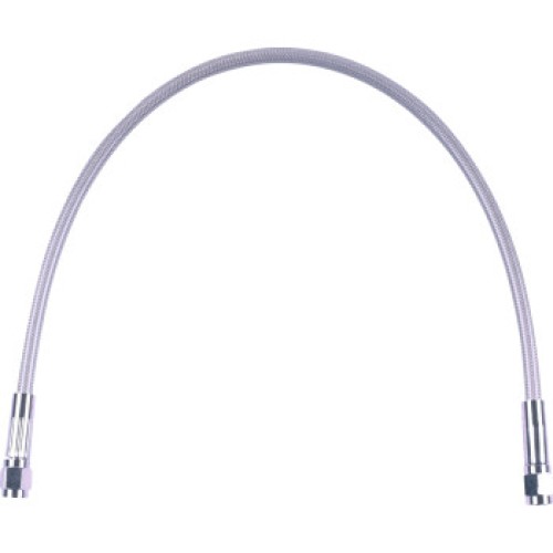 17" XR Universal Brake Line Stainless w Chrome Fittings