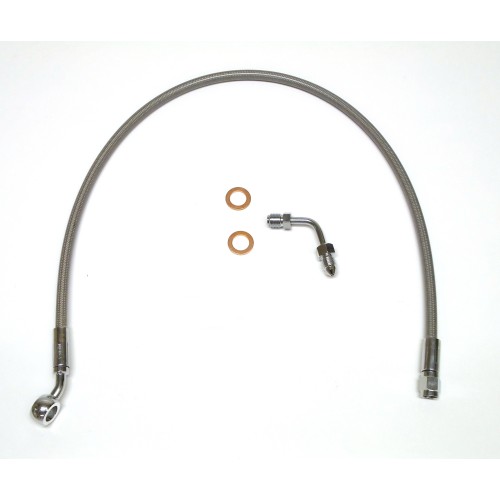 XR Stainless M8 Softail Dual Disc ABS 22" Upper Brake Line w/Adapter