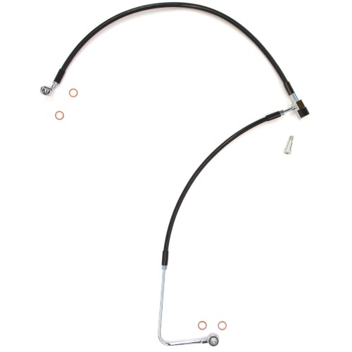 XR Stainless Black Coated Softail ABS Lower DOT Brake Single