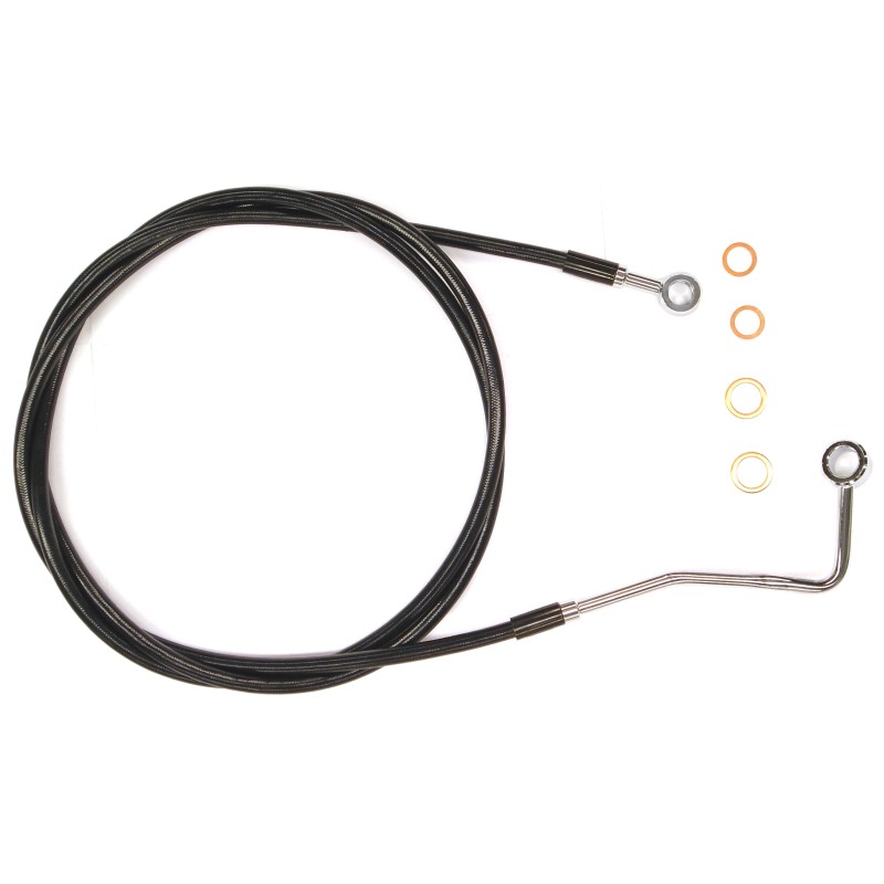 XR Stainless w/Black Coating Touring ABS Upper DOT Brake Line