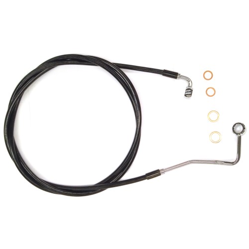 XR Stainless w/Black Coating Touring ABS Upper DOT Brake Line