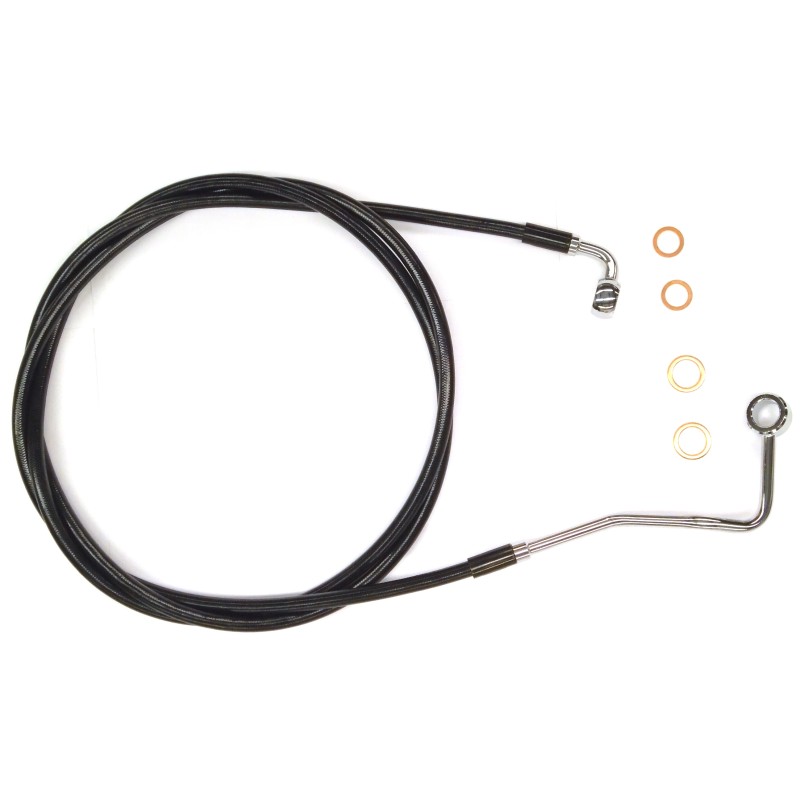 XR Stainless w/Black Coating Touring ABS Upper DOT Brake Line