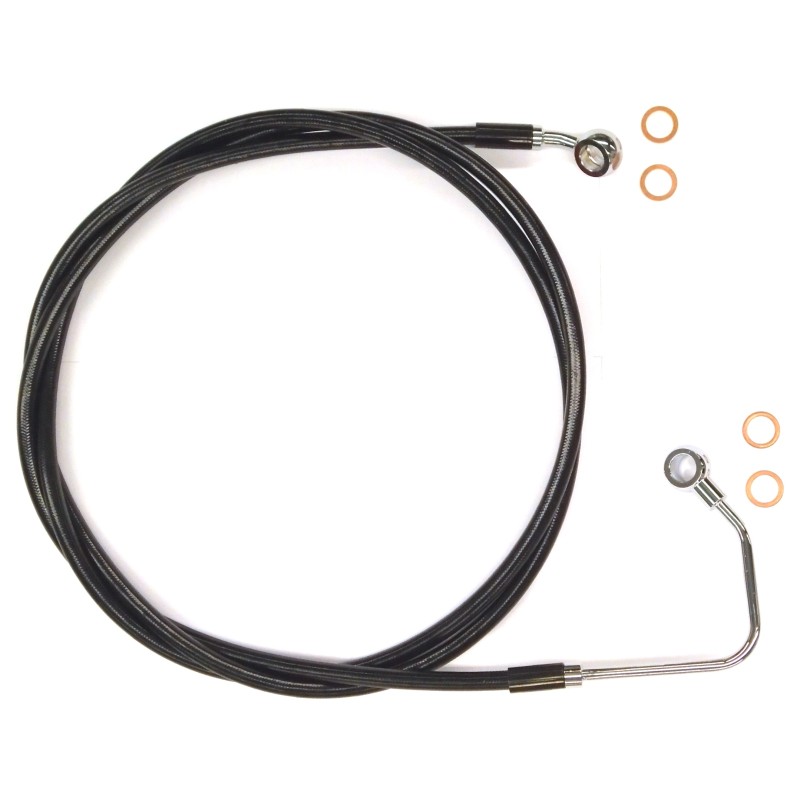 XR Stainless w/Black Coating Touring ABS Upper DOT Brake Line