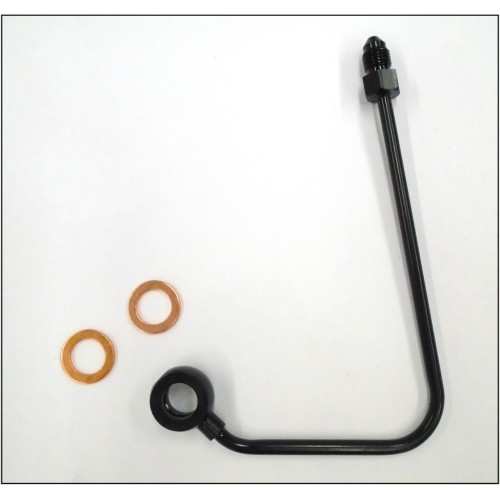 Black 2012-2017 Softail ABS Upper DOT Brake Line Adapter