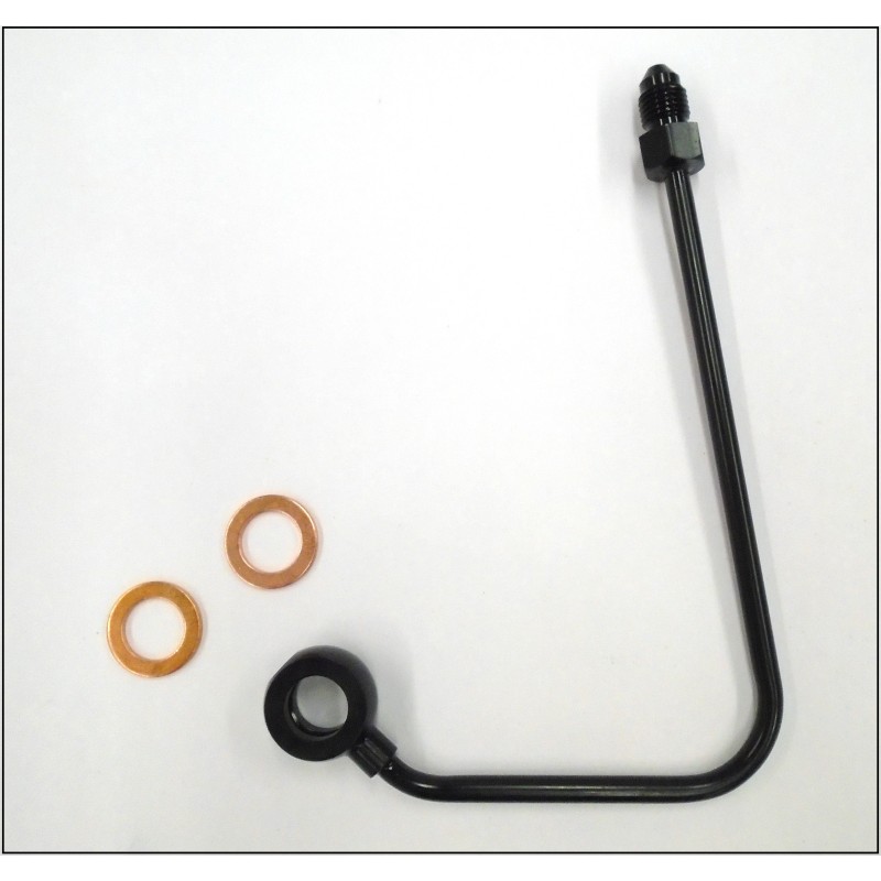 Black 2012-2017 Softail ABS Upper DOT Brake Line Adapter