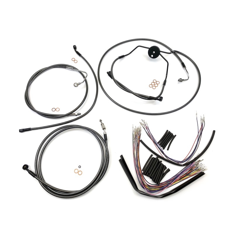 Black Pearl CVO Touring Handlebar Installation Kit 10" Bars