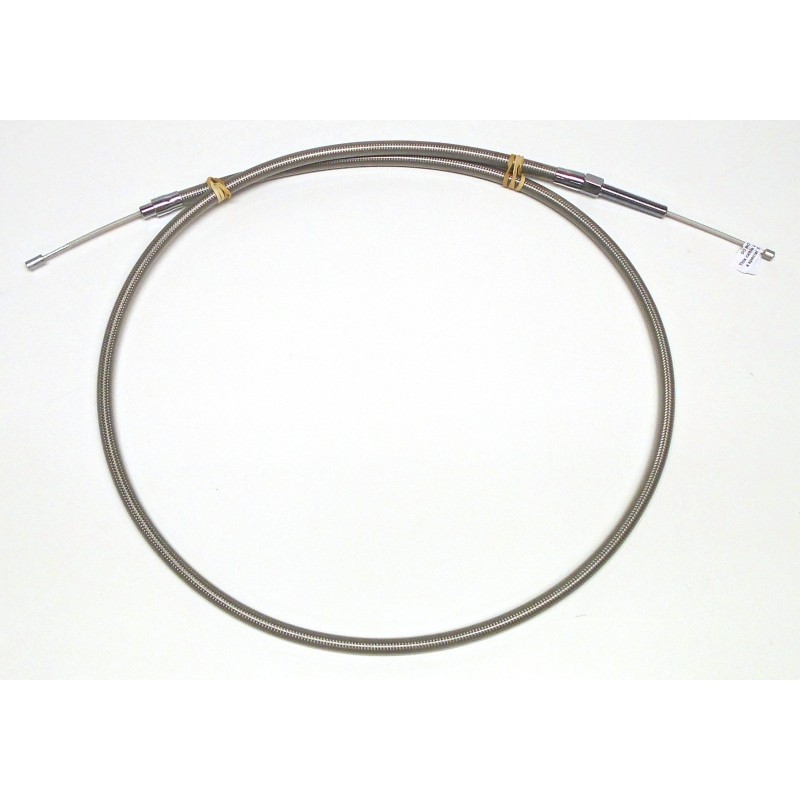 Polished Stainless Clutch Cable One-Piece Big Twin