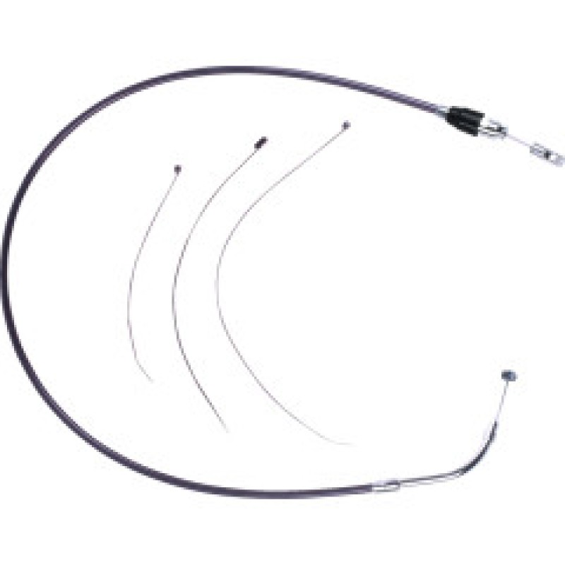 XR OE Style Black w/Chrome Fittings Quick Connect Upper Clutch Cable