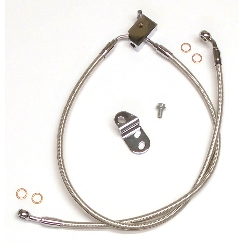 Polished Stainless DOT Rear Brake Kit 