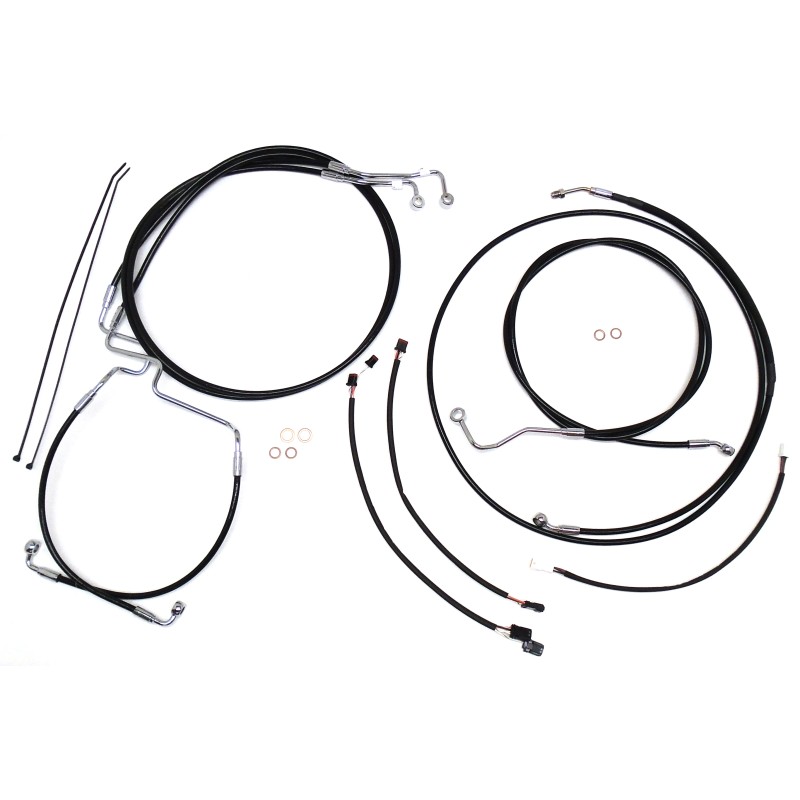 XR OE Style Black Handlebar Installation Kit 15"-17" Apes