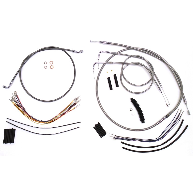 XR Stainless Handlebar Installation Kit 15"-17" Apes