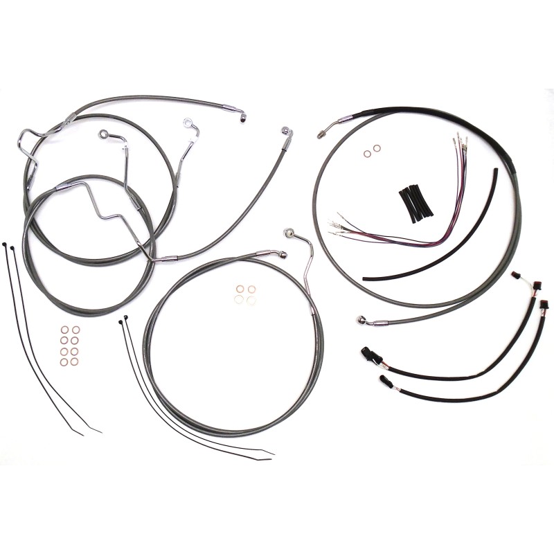 XR Stainless Handlebar Installation Kit 15"-17" Apes
