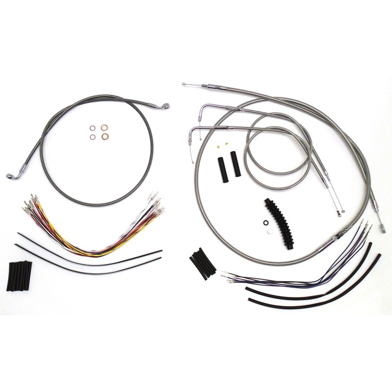 XR Stainless Handlebar Installation Kit 15"-17" Apes