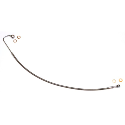 XR Stainless w/Black Coating Softail ABS Upper DOT Brake Line
