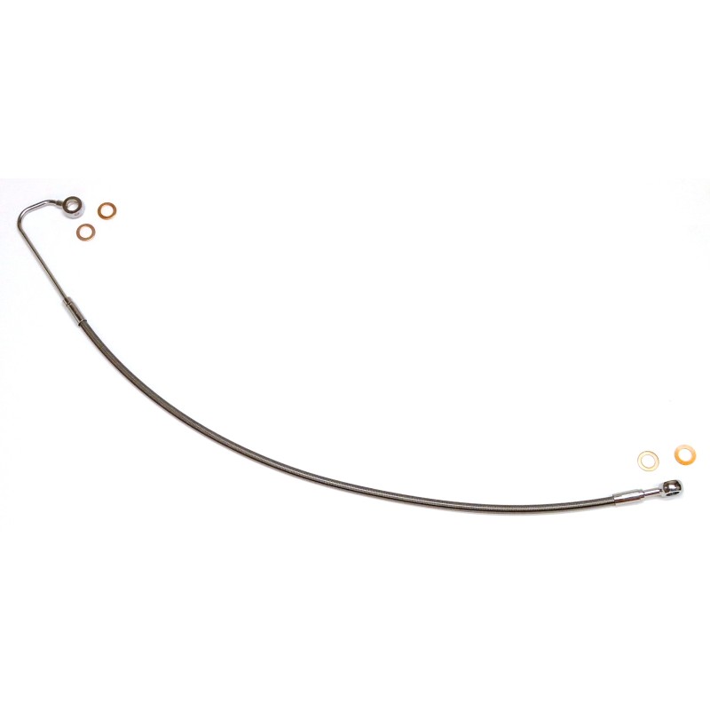 XR Stainless w/Black Coating Softail ABS Upper DOT Brake Line