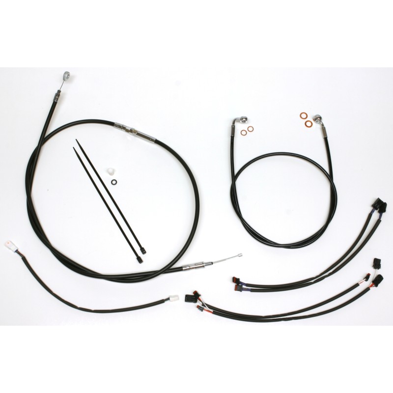 XR OE Style Black w/Chrome Fittings Handlebar Kit 15" - 17" Apes