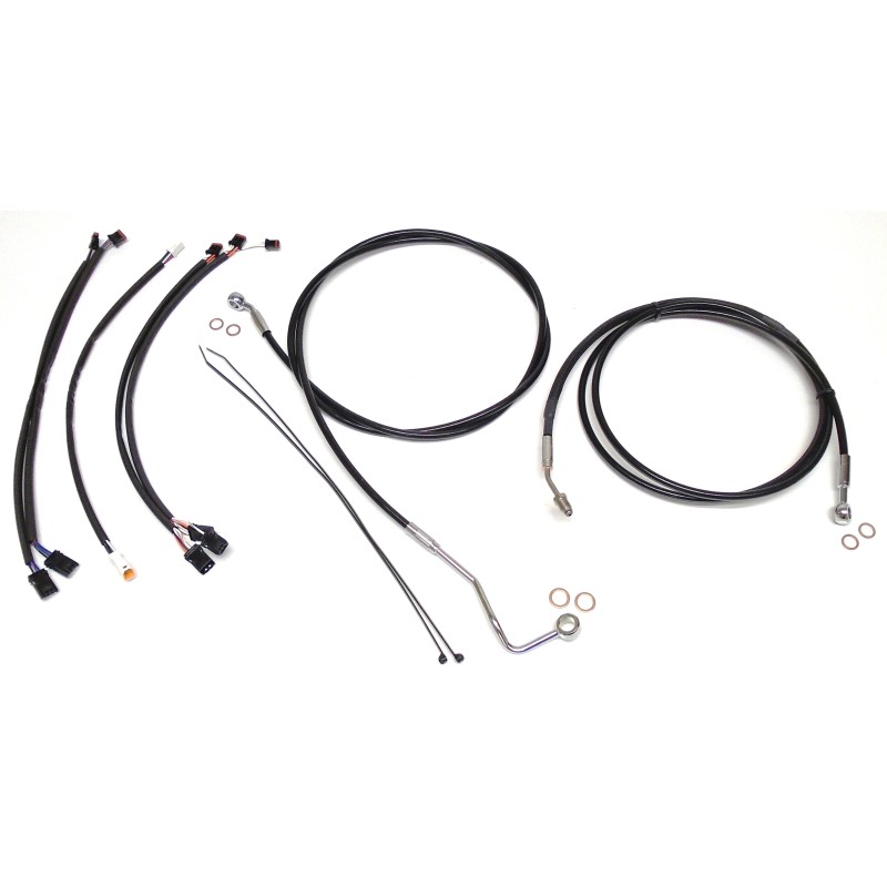 XR OE Style Black w/Chrome Fittings Handlebar Kit 12" - 14" Apes