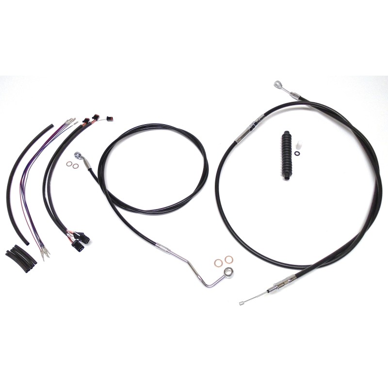 XR OE Style Black w/Chrome Fittings Handlebar Kit 12" - 14" Apes