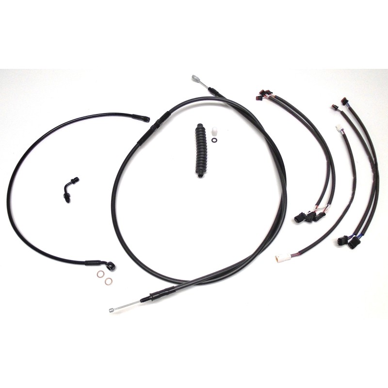 XR OE Style Black w/Black Fittings Handlebar Kit 12" - 14" Apes