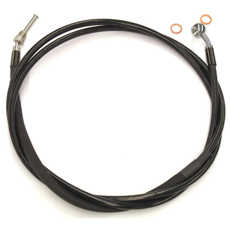 XR OE Style Black w/Chrome Fittings 74" Hydraulic Clutch Line