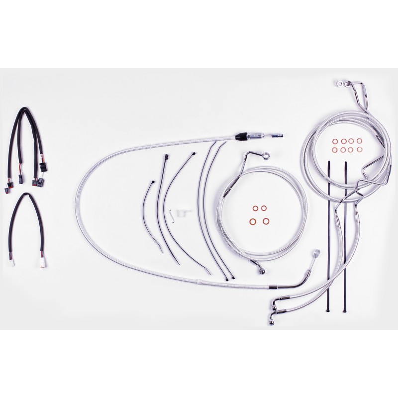 Sterling Chromite II Softail Handlebar Installation Kit w/ Quick Connect Clutch for 15"-17" Apes