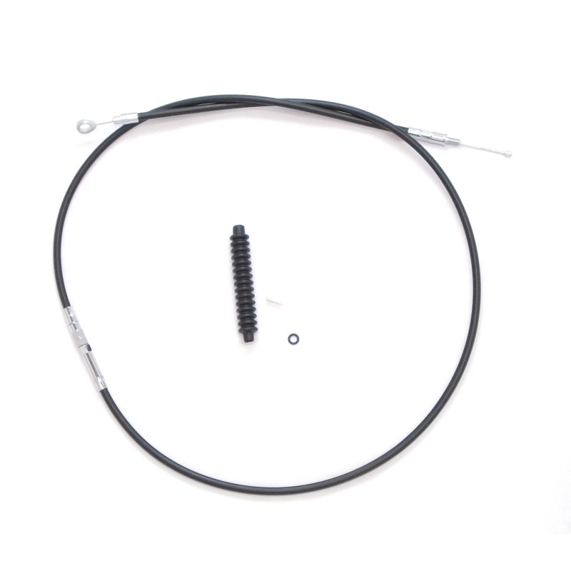 XR OE Black Vinyl Two-Piece Clutch Cable w/ Chrome Fittings
