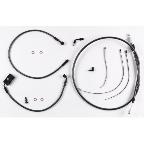 Black Pearl Touring Designer Handlebar Installation Kit 10" Rise