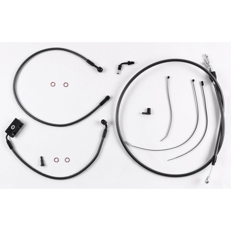 Black Pearl Touring Designer Handlebar Installation Kit 6" Rise