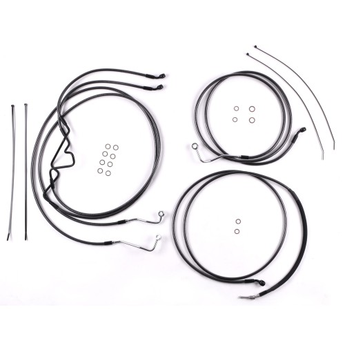 Black Pearl Touring Designer Handlebar Installation Kit 10" Rise