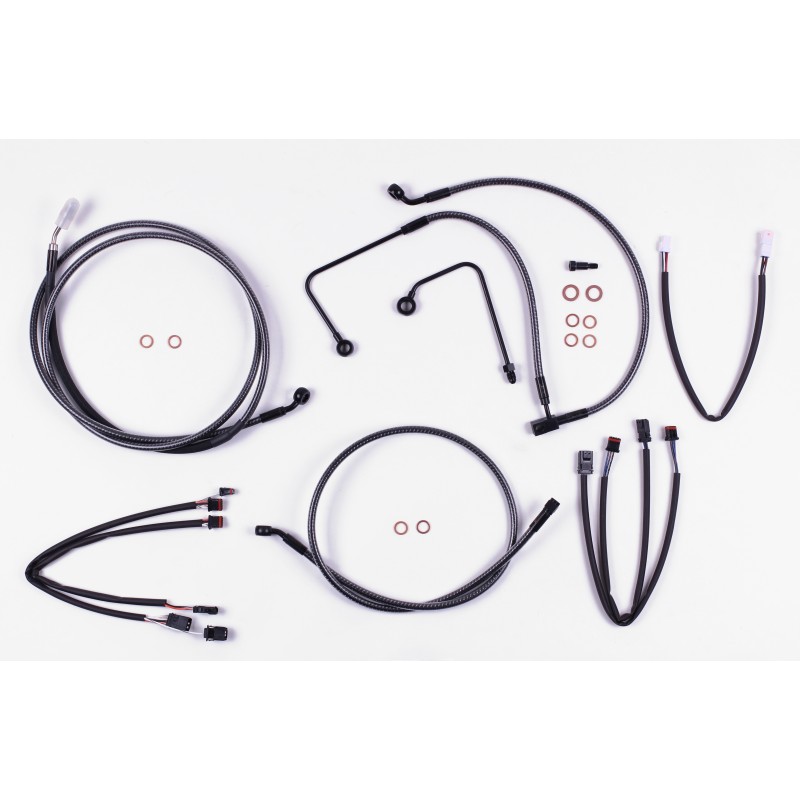 KARBONFIBR Softail Handlebar Installation Kit 12"-14" Ape Hangers