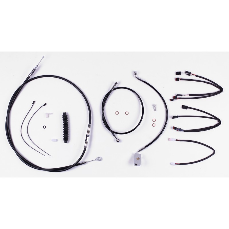 XR OE Style Black w/Chrome Fittings Handlebar Kit 12" - 14" Apes