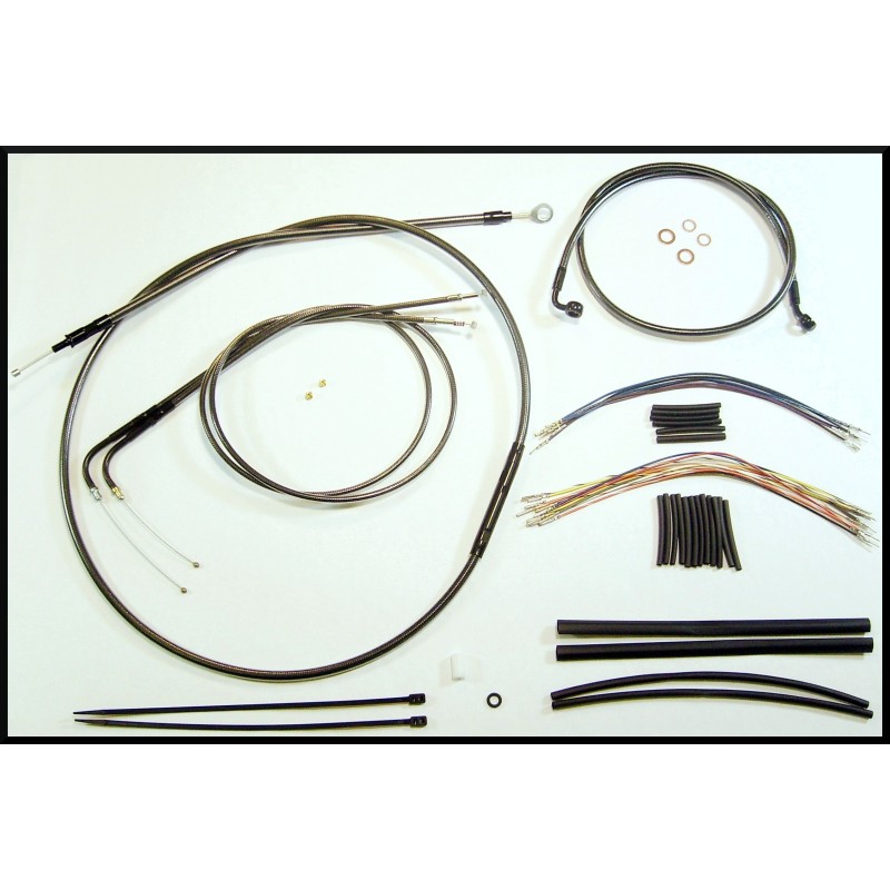 Black Pearl Touring Handlebar Installation Kit 12"-14" Apes