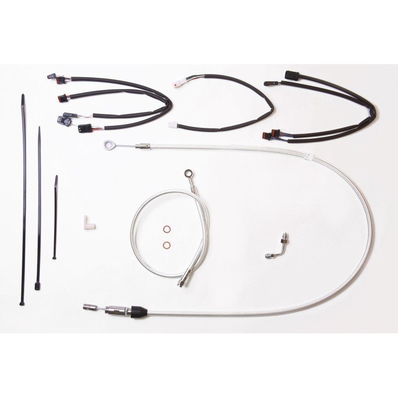 Sterling Chromite II Softail Handlebar Installation Kit w/ Quick Connect Clutch for 12"-14" Apes