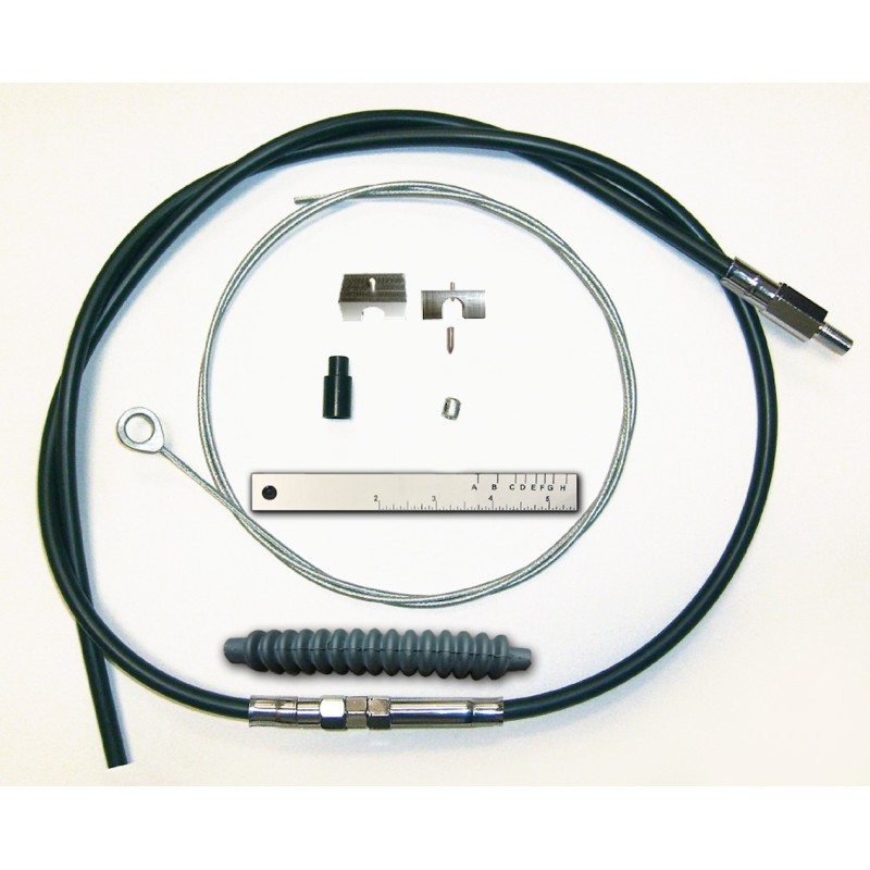 BYO® Black 2-Piece Clutch Cable – 1996+ Touring & Sportster