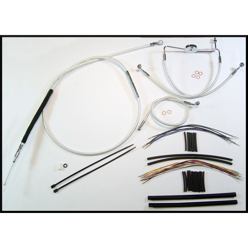 Sterling Chromite II Touring Handlebar Installation Kit 15"-17" with Ape Hangers