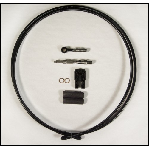 2012 & Older BYO® Black Braided Hydraulic Line 180° 10mm