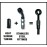 BYO® Braided Black Dual Disc DOT Brake Line Kit