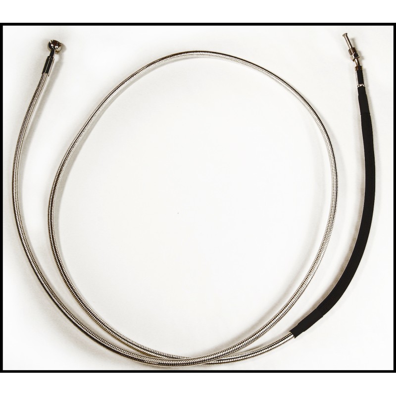 56" Polished Stainless Hydraulic Clutch ’13-’16 / 180° 10mm