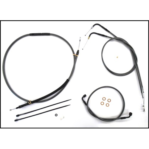 Black Pearl Sportster Handlebar Installation Kit - Drag Bar